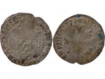 France HENRY III - DOUZAIN WITH TWO H, 3rd TYPE - 1577 O RIOM
