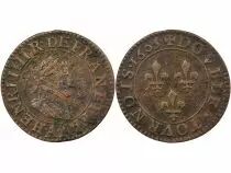 France Henry IV - Double Tournois, Type 2 - 1605 A Paris