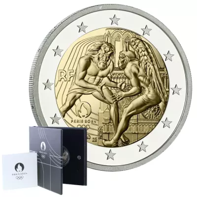 France Hercule - Jeux Olympiques PARIS 2024 - 2 Euros Comm�mo. BE 2024