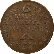France IIe République - Jeton Cuivre, Soulèvement Février 1848