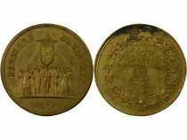 France IIe R&eacute;publique - M&eacute;daille Laiton, F&ecirc;te de la Concorde - 1848
