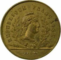 France IIe R&eacute;publique - M&eacute;daille Laiton, R&eacute;tablissement de la Rep. - 1848