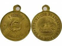 France IIe R&eacute;publique - M&eacute;daille Laiton, R&eacute;volution de F&eacute;vrier - 1848