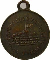 France IIe R&eacute;publique - M&eacute;daille Laiton, R&eacute;volution de F&eacute;vrier - 1848