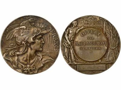 France IIIrd Republic, Loire inf�rieure - Silvered bronze Medal, Senator de Landemont - 1920 / 1932