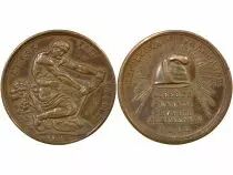 France IInd  Republic - Copper Token, L\'Union fait la Force - 1848 Paris