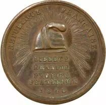 France IInd  Republic - Copper Token, L\'Union fait la Force - 1848 Paris