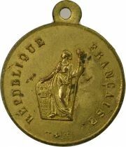 France IInd Republic - Brass Medal, Promulgation of the Constitution  - 1848