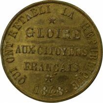 France IInd Republic - Brass Medal, Restauration of the Rep. - 1848