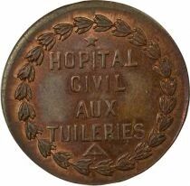 France IInd Republic - Copper Medal, Civil Hospital at the Tuileries - 1848