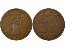 France IInd Republic - Copper Token, French Uprising of February 1848