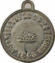 France IInd Republic - Tin Medal,  February Revolution - 1848