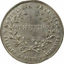 France IInd Republic - Tin Medal, Adoption of the Constitution - 1848