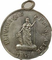 France IInd Republic - Tin Medal, National Day - May 14th, 1848
