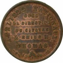 France IInd Republic, Emile Thimas - Copper Medal, National Workshops - 1848