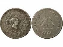 France IInd Republic, Ledru Rollin - Tin Medal - 1848