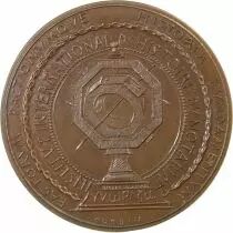 France Institut International d\'Histoire du Notariat � Jeton Bronze Poin&ccedil;on Corne (Apr&egrave;s 1879)