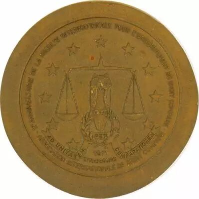 France International Faculty of Comparative Law - 1971 - Bronze - Strasbourg