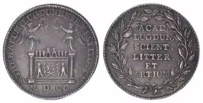 France Jeton City of Lyon - Reconstitution of the Academie or Athenee - 1806