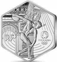 France Jeux Olympiques PARIS 2024 - 10 Euros Argent FRANCE 2022 - Le Génie - Pièce hexagonale
