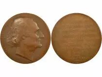 France Joseph Naudet - Copper Medal - 1867 Ponscarme