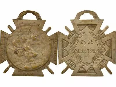 France Journ�e du Poilu - Inisgne Bronze - 25 / 26 D�cembre 1915