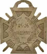 France Journée du Poilu - Inisgne Bronze - 25 / 26 Décembre 1915