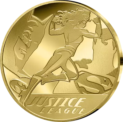 France Justice League - 5 Euros Gold Proof 2025