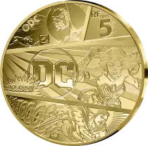 France Justice League - 5 Euros Gold Proof 2025