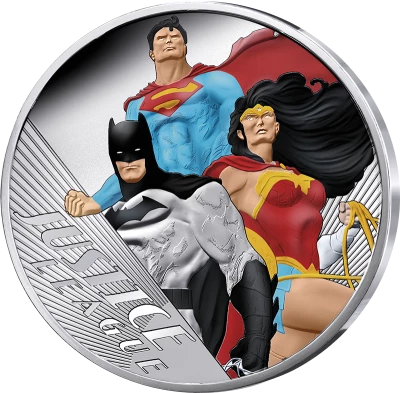France Justice League - 50 Euros Argent couleur BE 2025