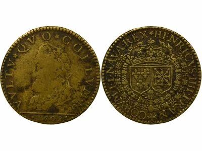 France King?s Council, Henry IV - Brass Counter Token - 1608
