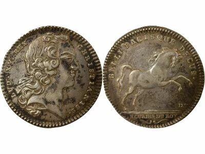 France King?s Stables, Louis XV - Silver Token - (1741)