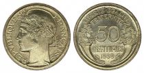 France KM.894.1 GAD.423 50 Centimes, Laureate head - 1939