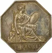 France La France, Life Insurance ? Silver Token - Hand Punchmark, 1845 / 1848