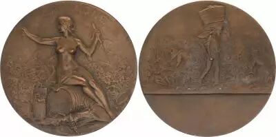 France La Vigne - ND (1931)- Bronze par J.H. Prud\'Homme