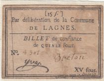 France Lagnes Commune - 1791
