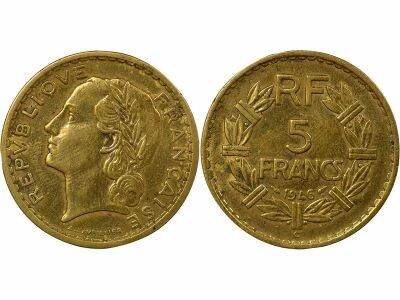 France Lavrillier - 5 Francs Bronze-Aluminium - 1946 C Castelsarrasin