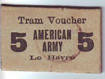 France Le-Havre Tramways. American Army