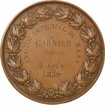 France Le Mans Imperial High School, Napoleon III - Copper Medal, Barré - 1859