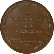 France Legislature - Bronze Medal, Peace of Amiens - May 20th 1802