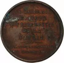 France Les Lillois Et La Revolution  Jeton Cuivre 1845