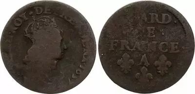 France Liard de France au buste juv�nile - 1657 A Corbeil