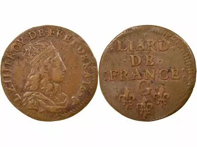 France Liard of France - Louis XIV with Juvenile Bust - 1658 G Ch�tellerault