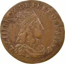 France Liard of France - Louis XIV with Juvenile Bust - 1658 G Châtellerault