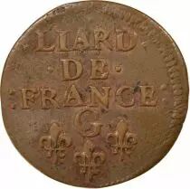 France Liard of France - Louis XIV with Juvenile Bust - 1658 G Châtellerault