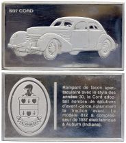 France Lingotin 2 Onces - Médaillier Franklin - Cord 812 (1937) - Argent