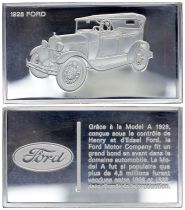 France Lingotin 2 Onces - Médaillier Franklin - Ford Model A 1928 (1928) - Argent