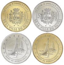 France Lot 1 and 3 Euro temporary of Le Havre 1996 - AU