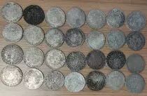 France Lot 28 ecus en argent - LOUIS XV - LOUIX XVI