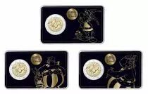 France LOT 3 X 2 Euros Comm&eacute;mo. France 2019 - 60 ans d\'Ast&eacute;rix (Coincards Ast&eacute;rix  Ob&eacute;lix et Id&eacute;fix)
